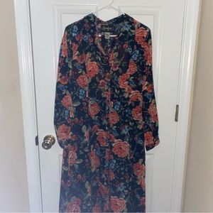 Button Down Kimono with Fabric Belt